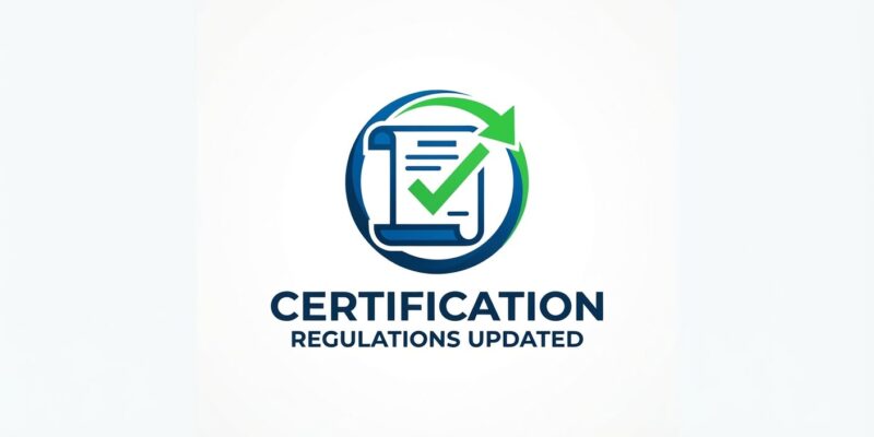 Certification Regulations Updated
